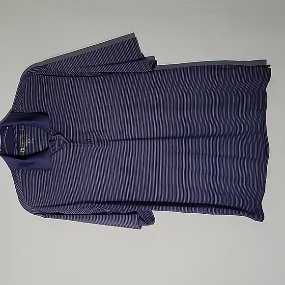 Pebble Beach Men's Golf Polo, Blue Striped Shirt, Size Large - Picture 1 of 6
